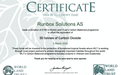 Runbox is double carbon negative