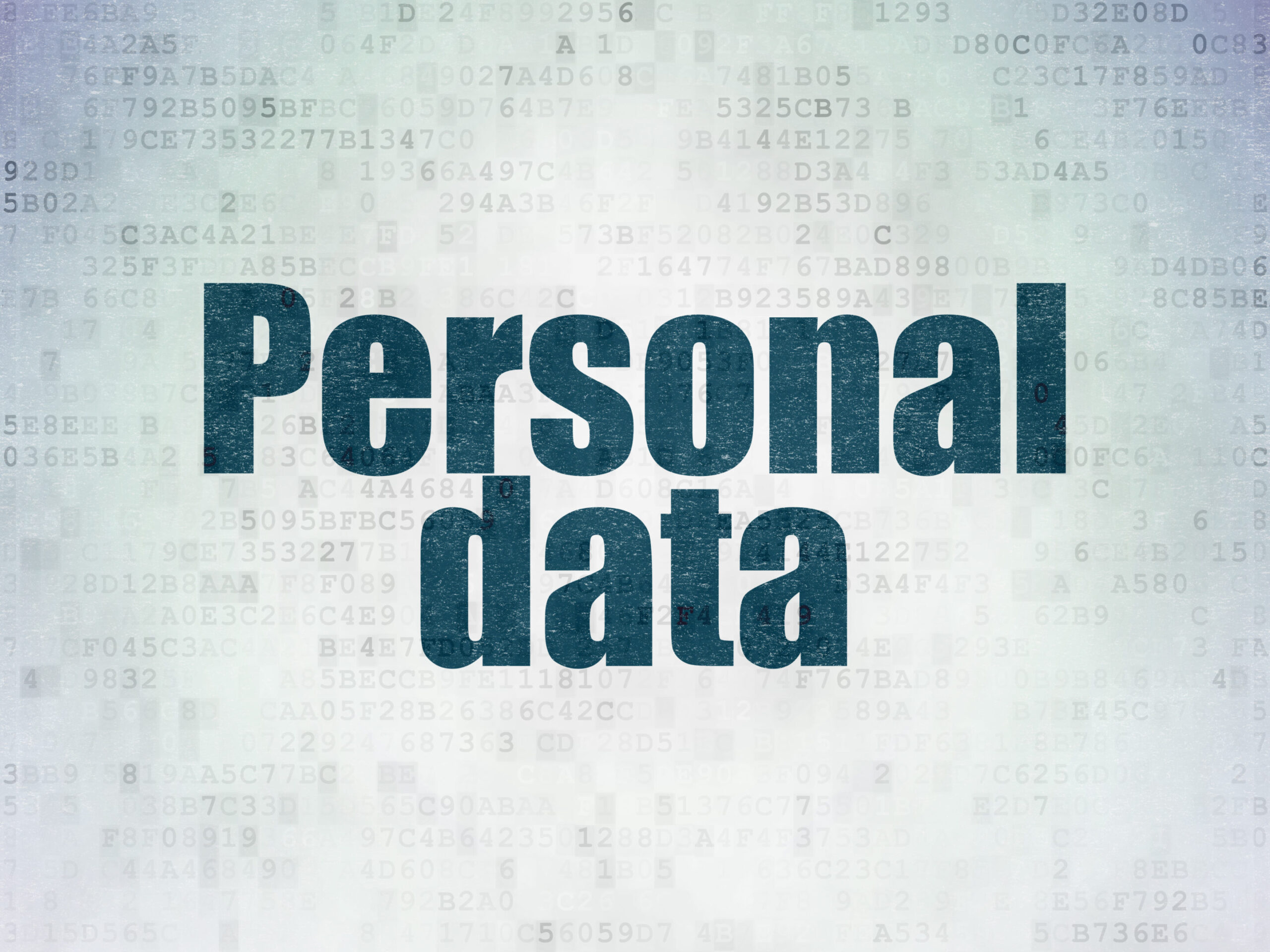 Data concept: Personal Data on Digital Data Paper background Data concept: Personal Data on Digital Data Paper background