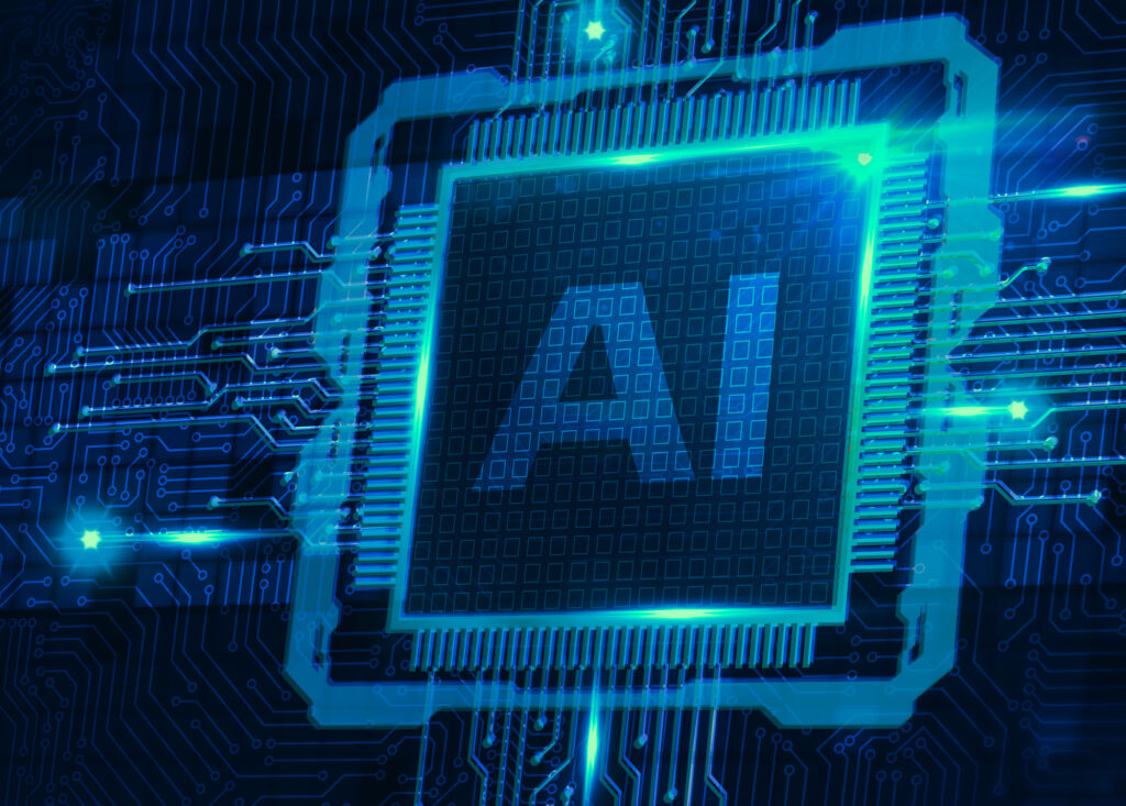 AI Learning and Artificial Intelligence Concept. Business, modern technology, internet and networking concept.