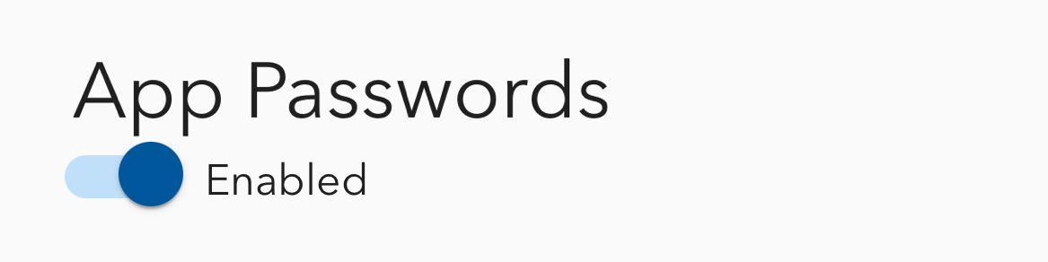 App Passwords