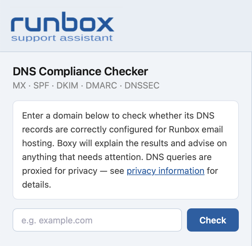 DNS compliance checker