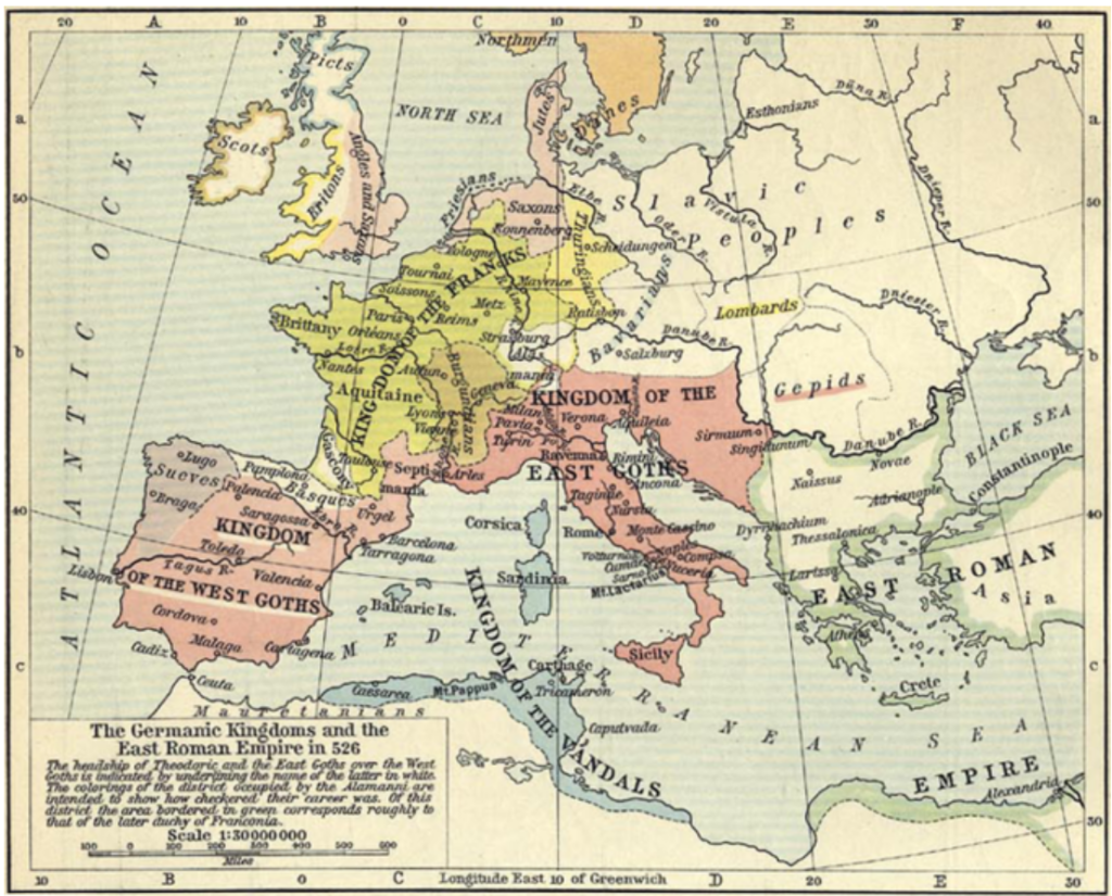 The Germanic Kingdoms and Eastern Roman Empire in 526 CEScreenshot 2026 09 10 161158